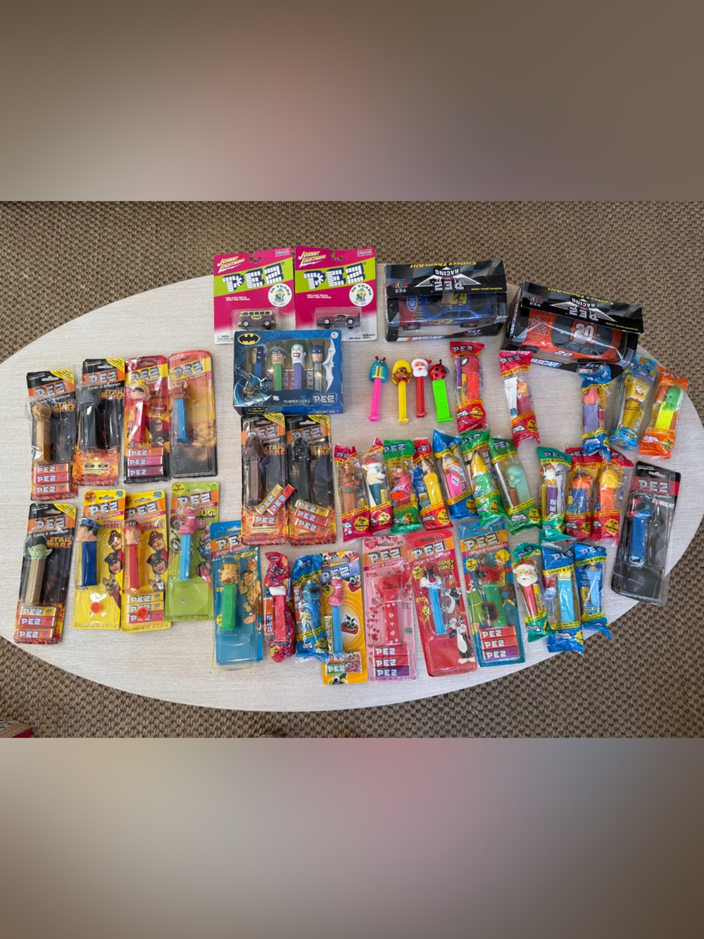 Large Lot of Vintage Pez Dispensers Sealed